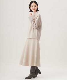 自由区 【セットアップ対応・洗える】ウールミラノボトルネック ニット