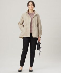 自由区 S 【UVカット・接触冷感・洗える】コットンサテンテーパード パンツ