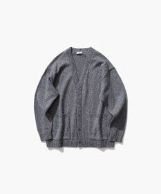 ATON WOOL MOULINE | オーバーサイズカーディガン - UNISEX
