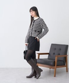 earth music&ecology ニットツイードジャケット