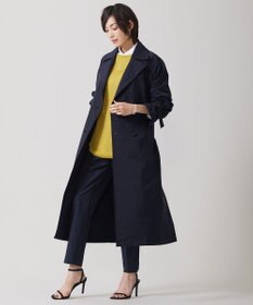 ICB 【撥水加工】 メモリーストレッチタフタ トレンチコート