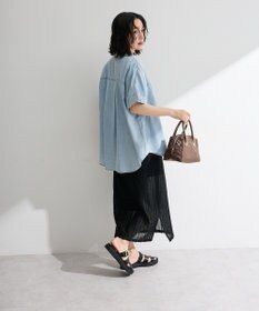 Green Parks シアーデニム２ＷＡＹビックドルマンシャツ