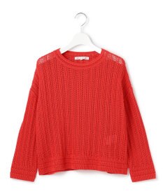 23区 【洗える】コットンギマ ストライプ ニット