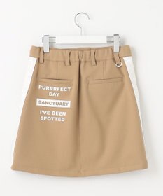 PW CIRCULUS 【WOMEN】【洗える/帯電防止/ストレッチ】ロゴ サイドライン スカート