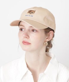 MOONBAT 【FUDGE掲載】ポール & ジョー (PAUL & JOE ACCESSOIRES) 猫 ヌネット刺繍 キャップ