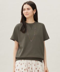 自由区 【洗える】コットンループバックスウェット ニット