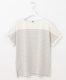 J.PRESS LADIES パネルボーダー ドルマン カットソー