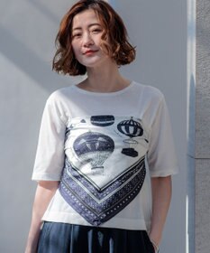 23区 manipuri  バルーンバンダナプリント シルク スカーフ