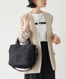 russet ナイロンラフィア2WAYトートバッグ(CE-1711)