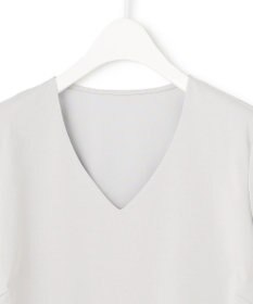 ICB L 【接触冷感・UVケア・防シワ・洗える】スーペリアジャージー 半袖Vネックプルオーバー