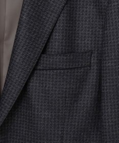 GOTAIRIKU セットアップ対応【2WAYストレッチ/シワになりにくい】T/W ジャージージャケット_千鳥柄