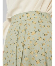 earth music&ecology キンモクセイ柄フレアスカート