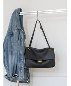 style code [Lyrss/リルス] 牛革 フラップ ショルダーバッグ