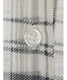 earth music&ecology シアーチェックシャツ