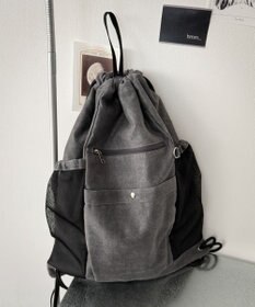 WEGO サイドメッシュポケットナップサック