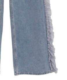 earth music&ecology サイドチュールデニムパンツ