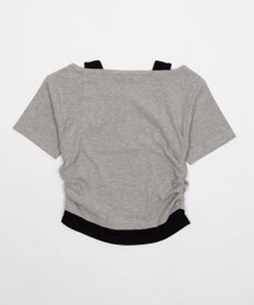 WEGO レイヤードキーネック半袖T