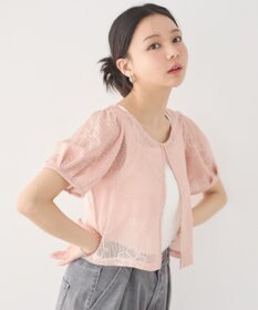 earth music&ecology フラワーコード刺繍カーディガン