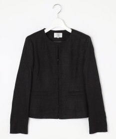 J.PRESS LADIES 【セットアップ対応】Light Tweed ノーカラー ジャケット