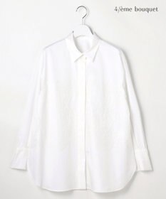 自由区 【カトリエムブーケ】Borde de dentelle ラッセルレースシャツ