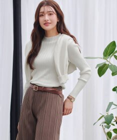 Tiaclasse 【新色追加・洗える】ランダムリブニットプルオーバー