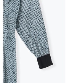 Te chichi バイカラーシャーリングワンピース