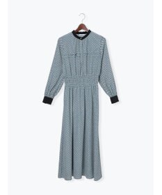 Te chichi バイカラーシャーリングワンピース