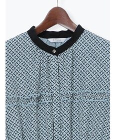 Te chichi バイカラーシャーリングワンピース