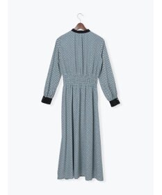 Te chichi バイカラーシャーリングワンピース