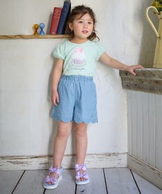 ANY KIDS 裾スカラップ ショートパンツ