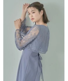 earth music&ecology ＳＥＴ２点　レースブラウス付きナローワンピース