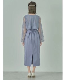 earth music&ecology ＳＥＴ２点　レースブラウス付きナローワンピース