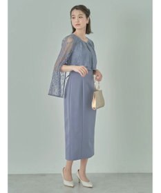 earth music&ecology ＳＥＴ２点　レースブラウス付きナローワンピース