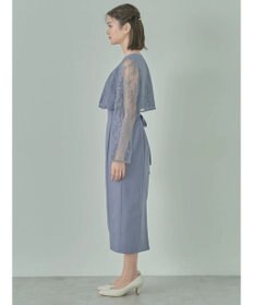 earth music&ecology ＳＥＴ２点　レースブラウス付きナローワンピース