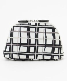 Y'SACCS 総柄プリントハーフムーンポーチ