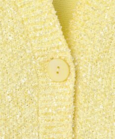 自由区 S ブークレミックスツイードニット カーディガン