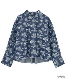 Green Parks ミッキー＆フレンズ／花柄デニムシャツ