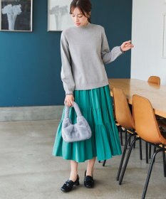 Tiaclasse 【安田美沙子さん着用】フェイクファーバック