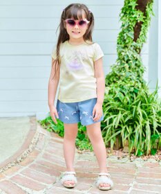 ANY KIDS ひんやりクール アップリケTシャツ