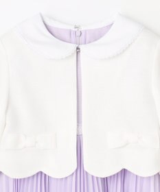 ANY KIDS 【2点セット】リボンボレロジャケット+シフォンプリーツ ワンピース