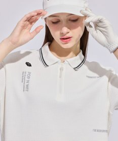 PW CIRCULUS 【WOMEN】ワッフルハーフジップポロ 2026年モデル ゴルフウェア レディース