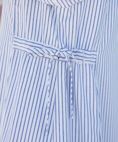 Tiaclasse 【洗える】バルーンスリーブサイドギャザーワンピース