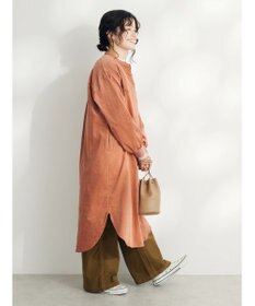 CRAFT STANDARD BOUTIQUE コーデュロイリブ付きワンピース