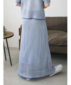 CRAFT STANDARD BOUTIQUE 配色メッシュニットスカート