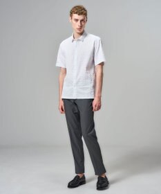 JOSEPH HOMME 【新素材】タックドビーストレッチ 　レギュラーカラー半袖シャツ
