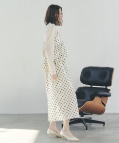 YECCA VECCA ドット柄バルーンキャミワンピース