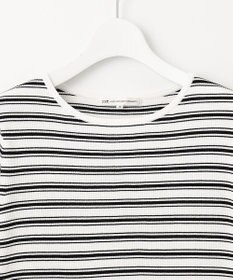 23区 【洗える】レーヨンポリエステルストレッチ 5分袖 ニット