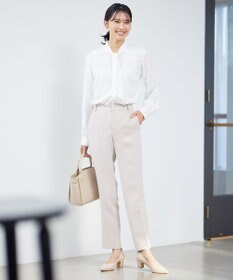 23区 【セットアップ対応】トリアセダブルジョーゼット パンツ