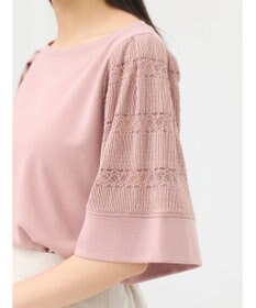 earth music&ecology フレア袖レースプルオーバー