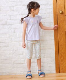 ANY KIDS 裾リボン 5分丈 レギンス